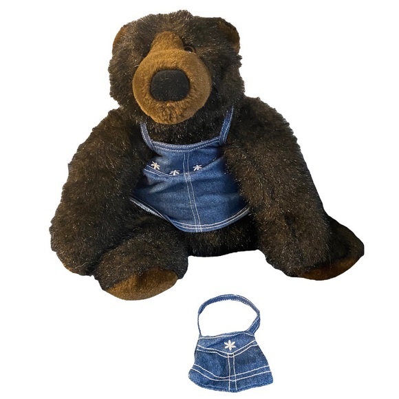BuildABear Toys Vintage Build A Bear Babw Grizzly Ii Black Plush